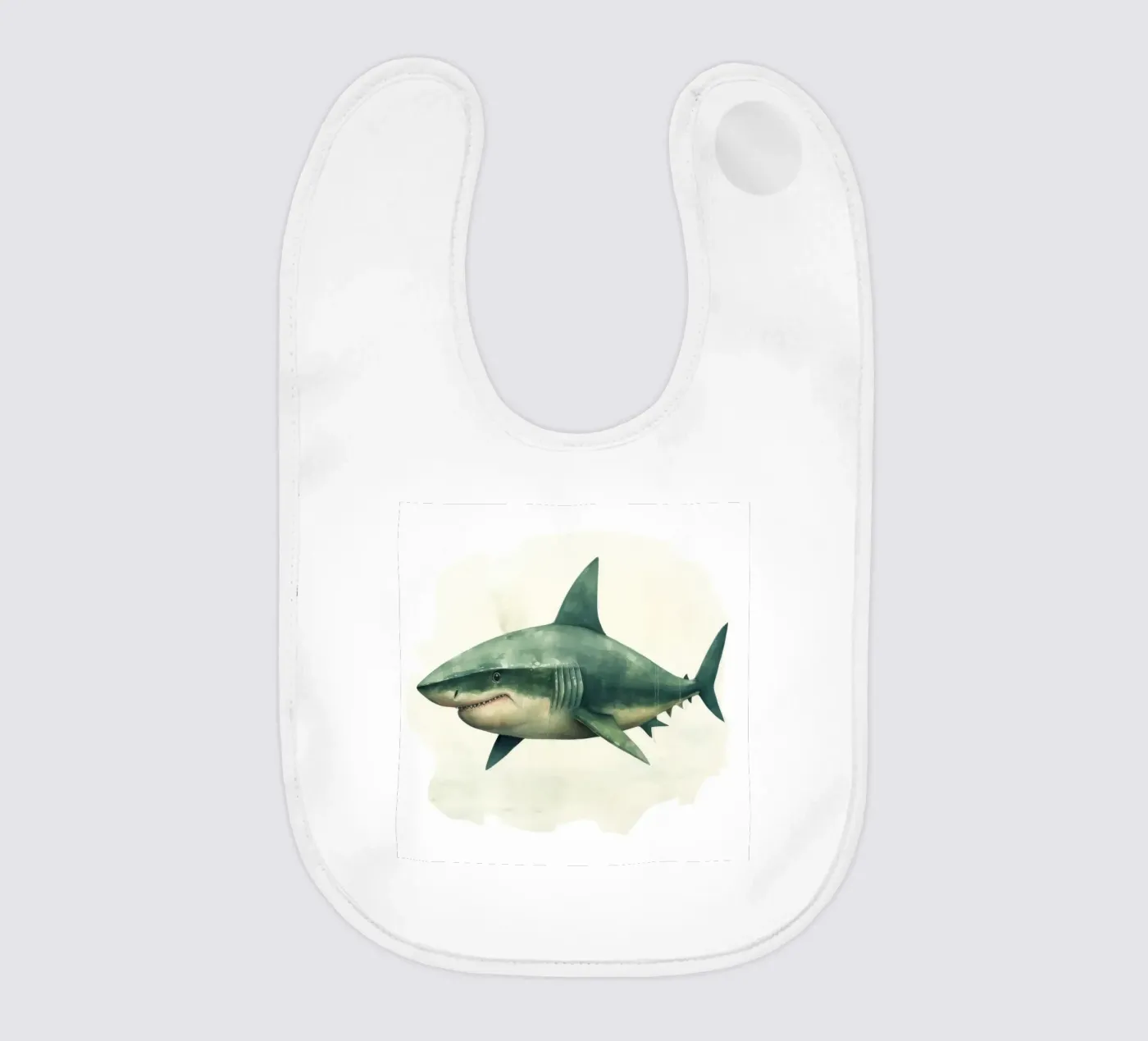 Minimal Shark bavaglino da Minimal Animal Art