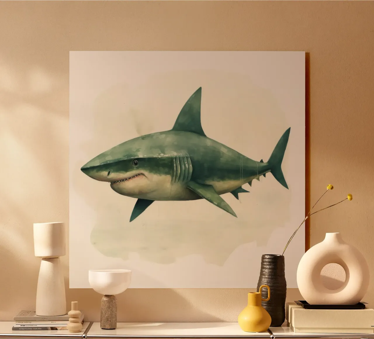Squalo minimo 1 plexiglass da Minimal Animal Art