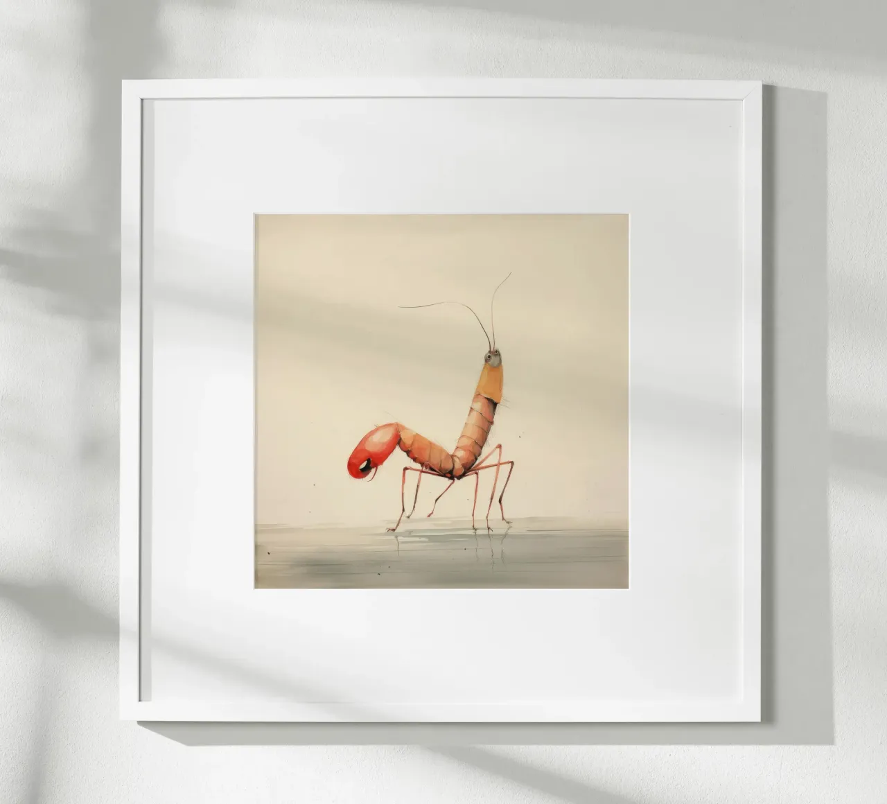Gamberetti minimi 3 carta hahnemühle da Minimal Animal Art