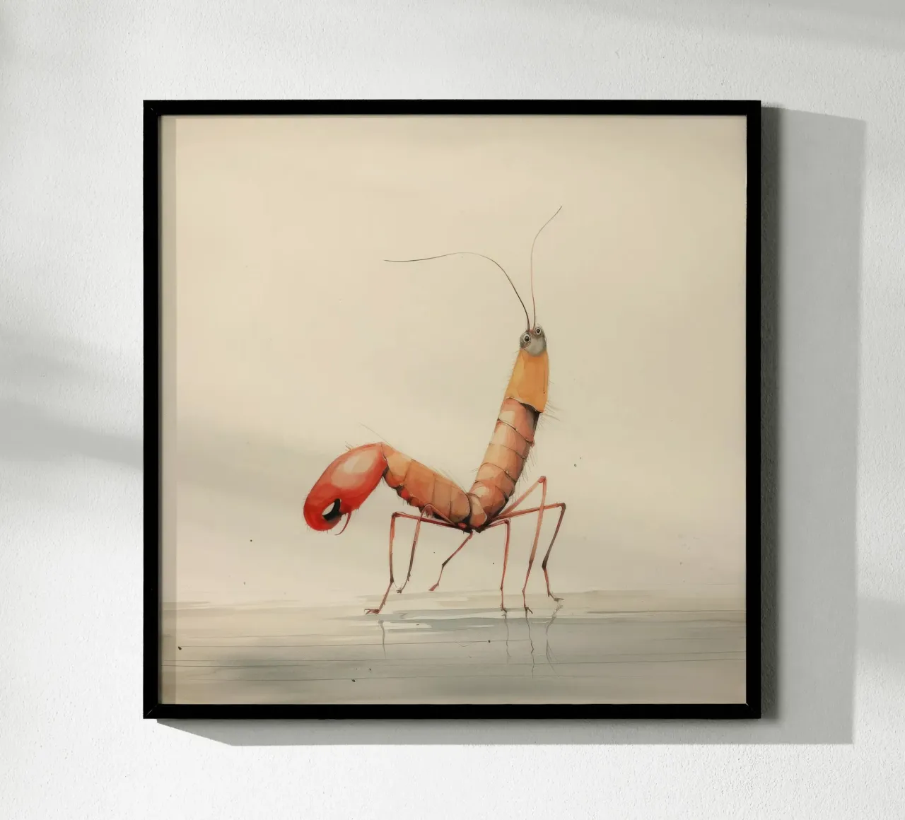 Gamberetti minimi 3 carta hahnemühle da Minimal Animal Art