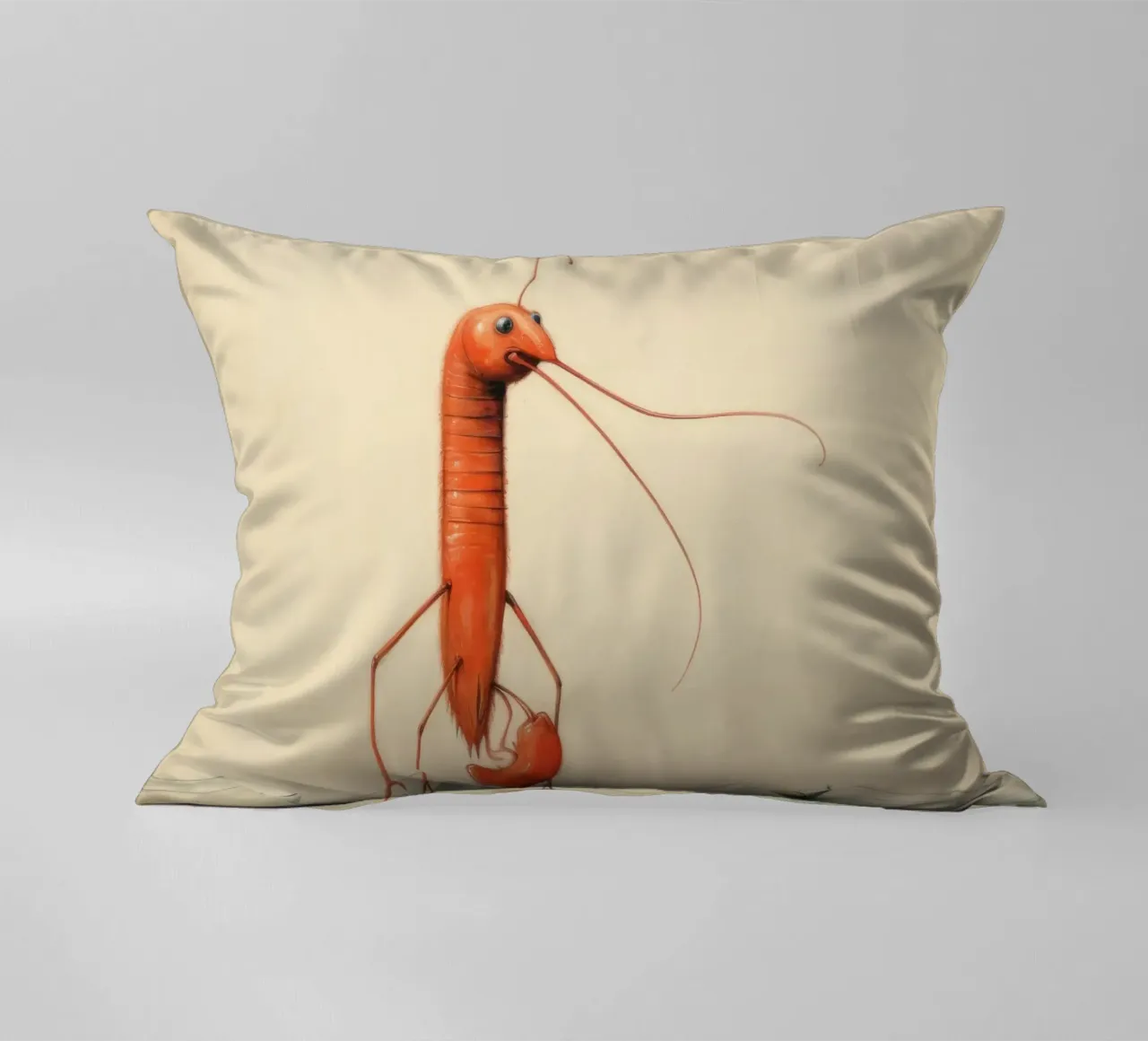 Gamberetti minimi 1 cuscino da Minimal Animal Art