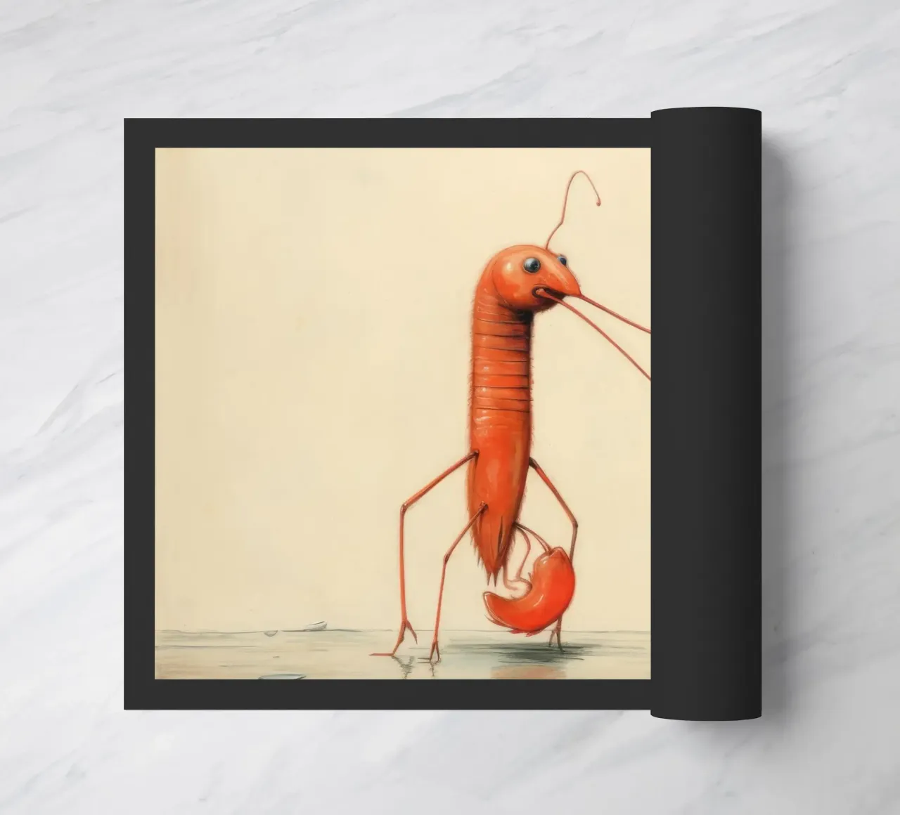 Gamberetti minimi 1 zerbino da Minimal Animal Art