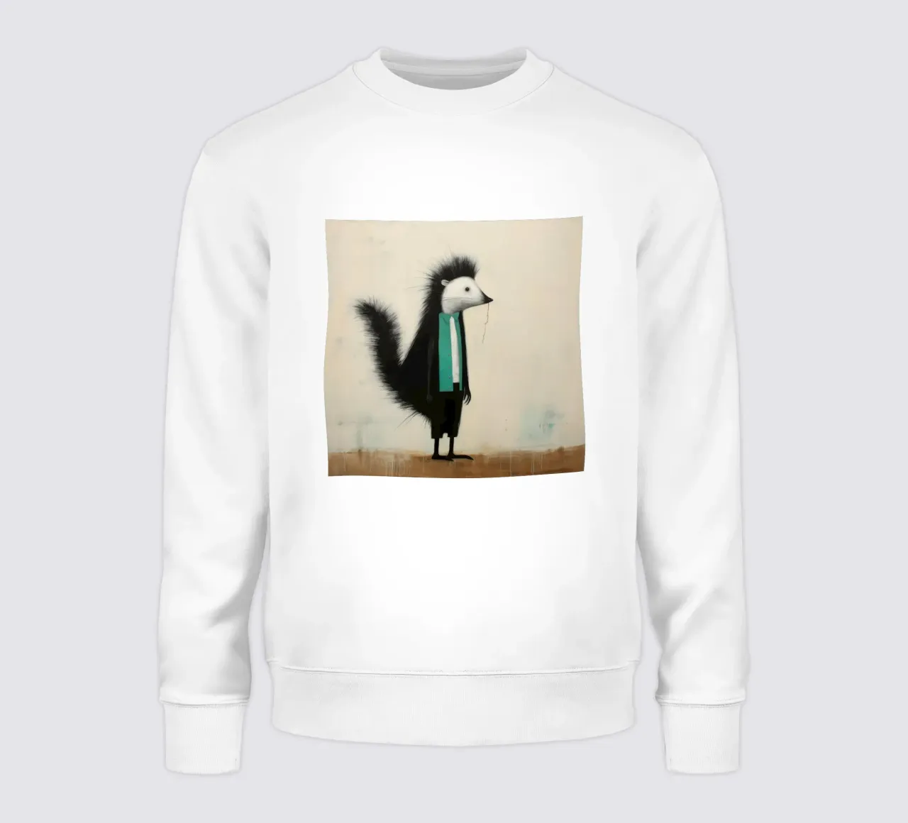 Minimal Skunk 2 felpa da Minimal Animal Art