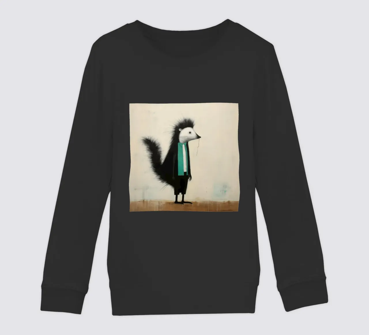 Minimal Skunk 2 felpa bambino da Minimal Animal Art