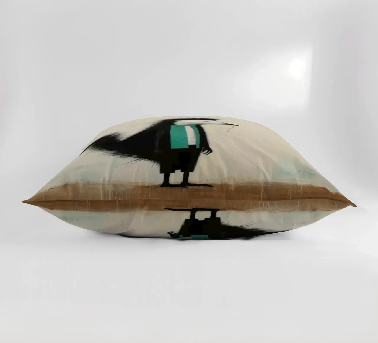 Minimal Skunk 2 cuscino da Minimal Animal Art