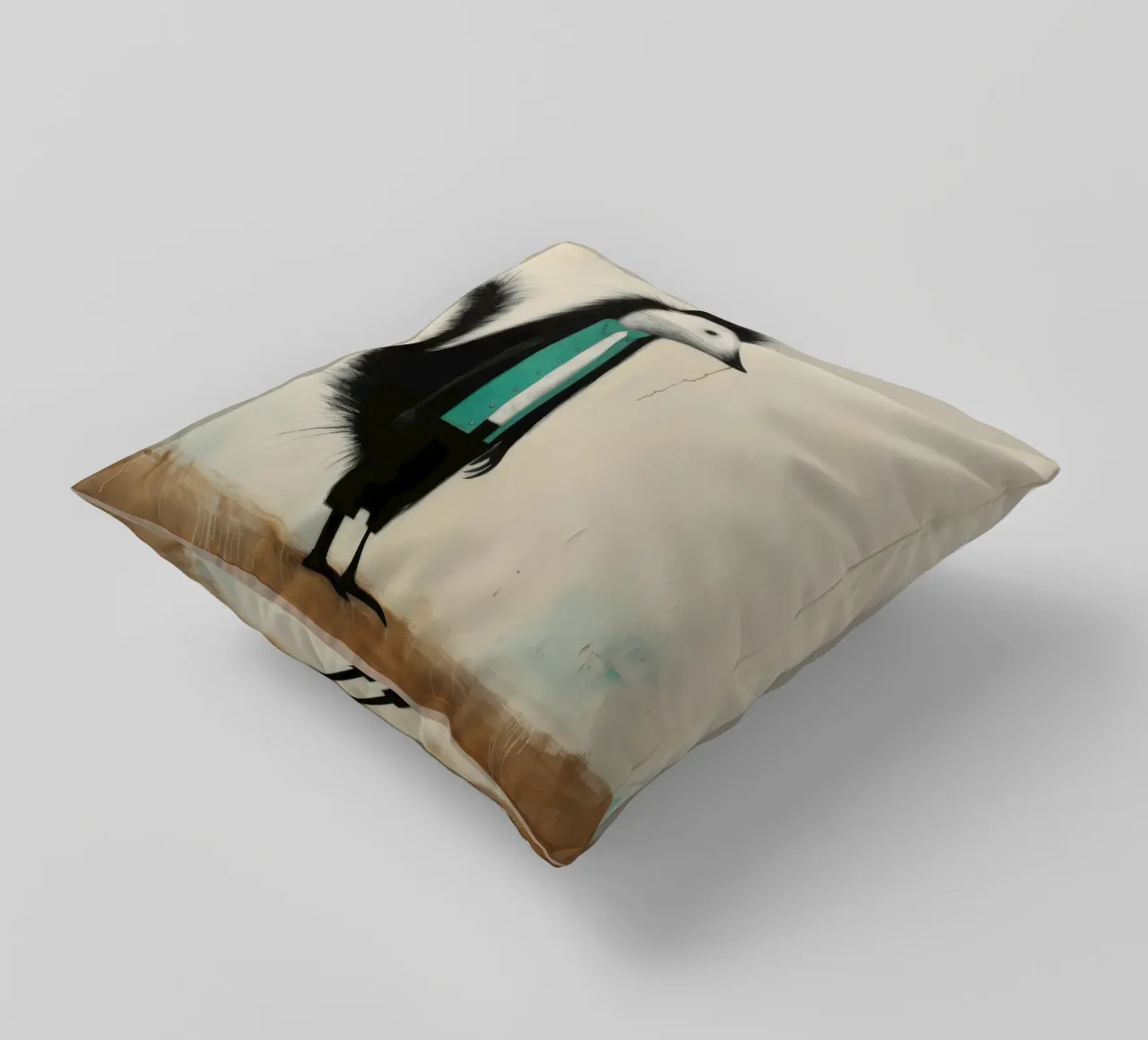 Minimal Skunk 2 cuscino da Minimal Animal Art