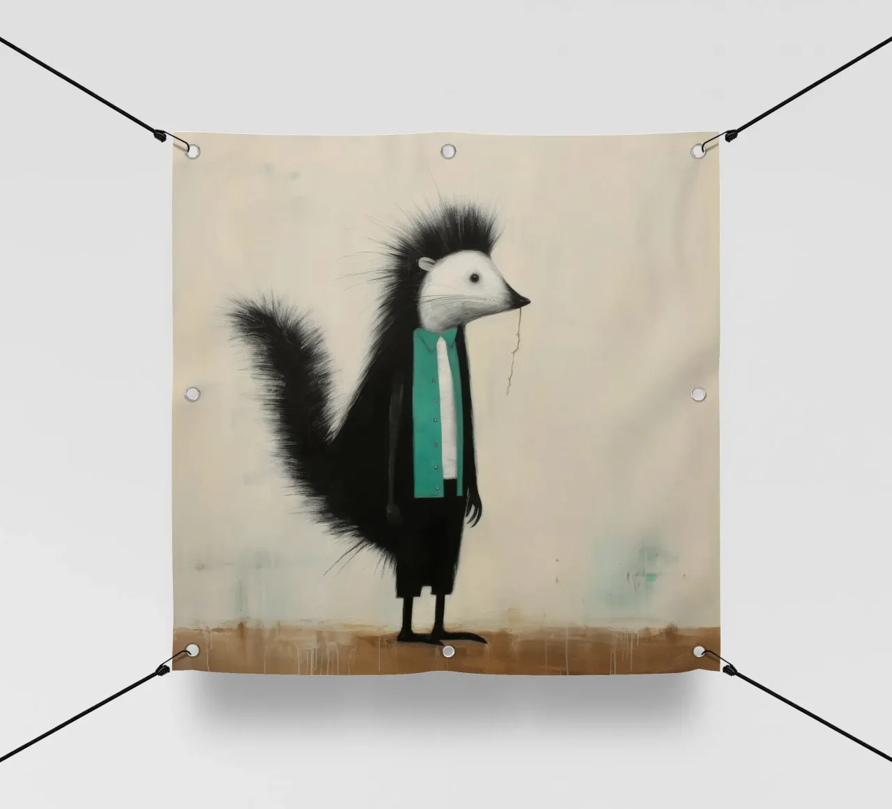 Minimal Skunk 2 telo in pvc da Minimal Animal Art