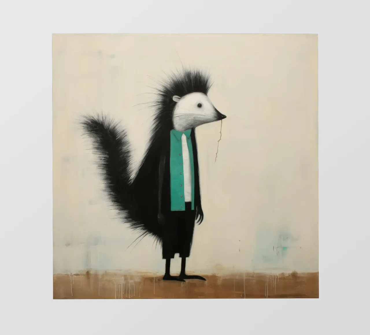 Minimal Skunk 2 telo in pvc da Minimal Animal Art