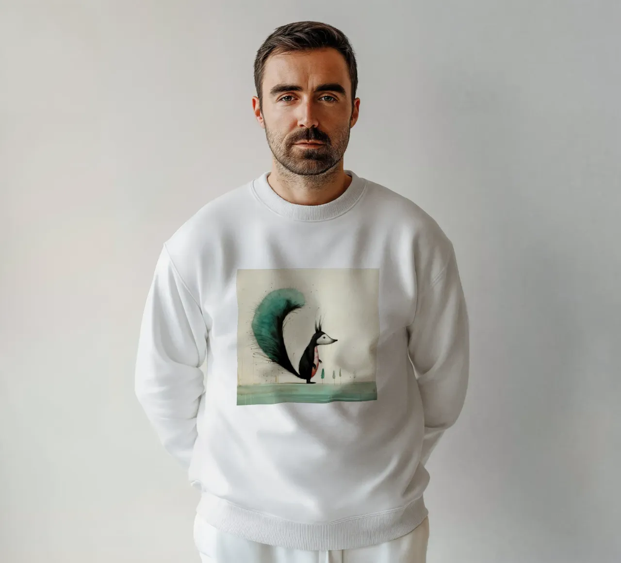 Minimal Skunk 3 felpa da Minimal Animal Art