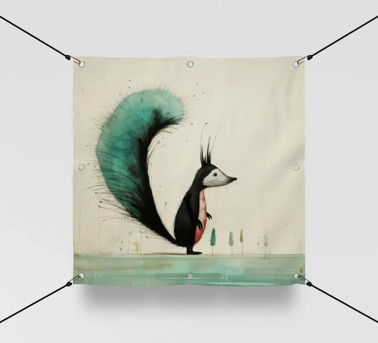Minimal Skunk 3 telo in pvc da Minimal Animal Art
