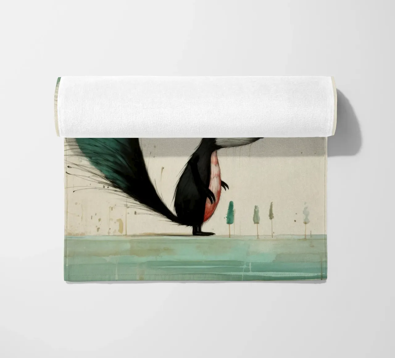 Minimal Skunk 3 telo mare da Minimal Animal Art