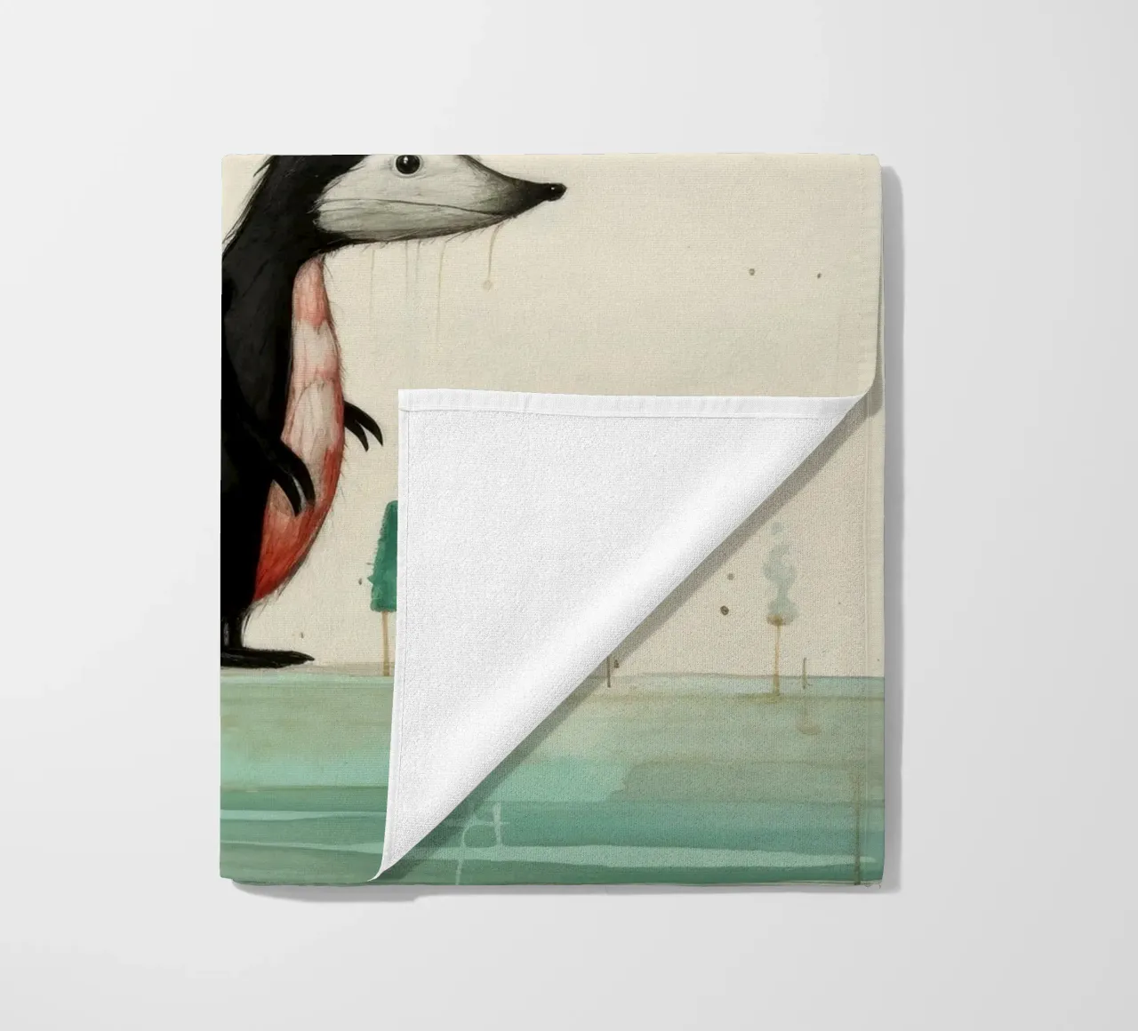 Minimal Skunk 3 telo mare da Minimal Animal Art