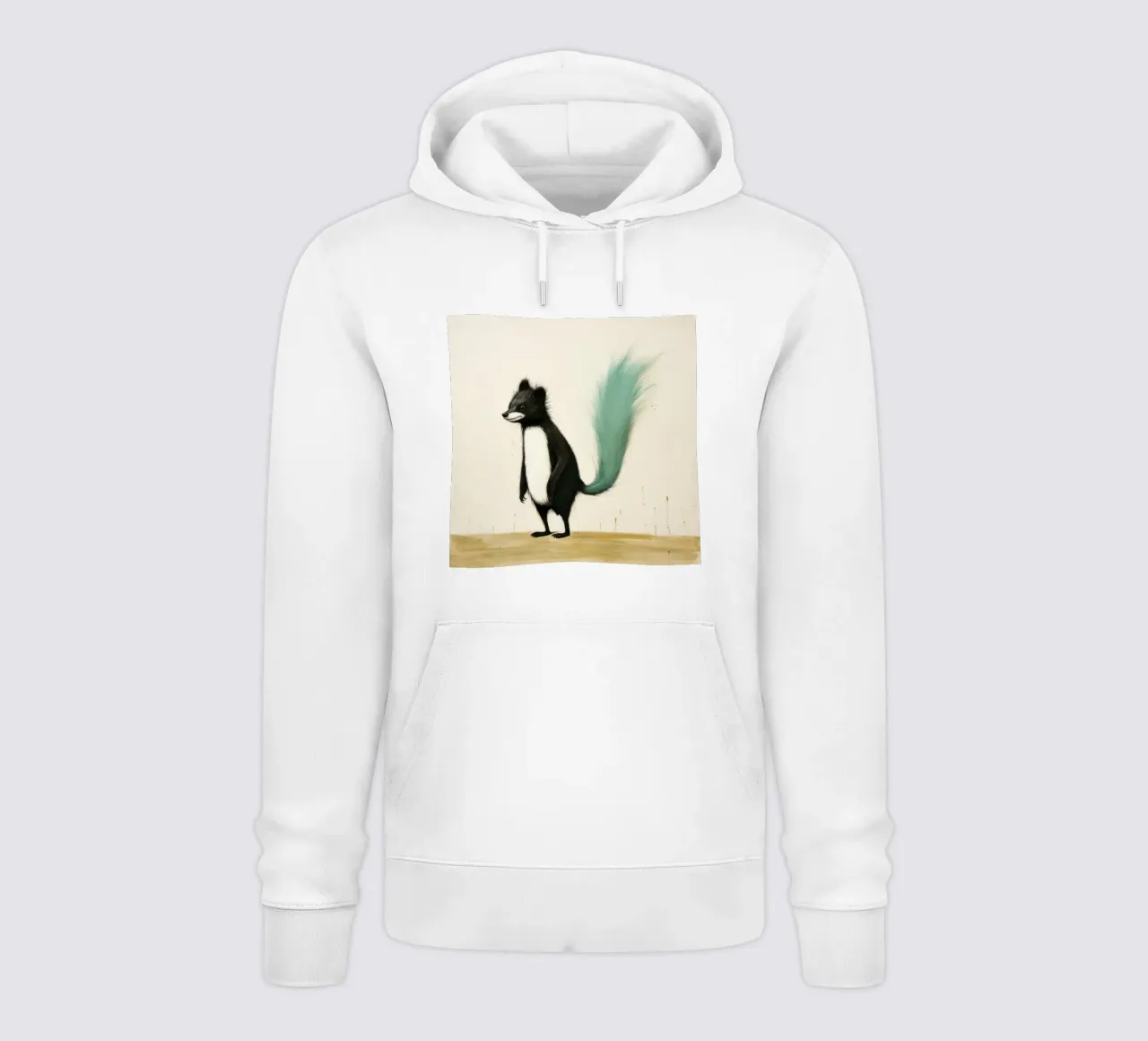 Minimal Skunk 4 felpa con cappuccio da Minimal Animal Art
