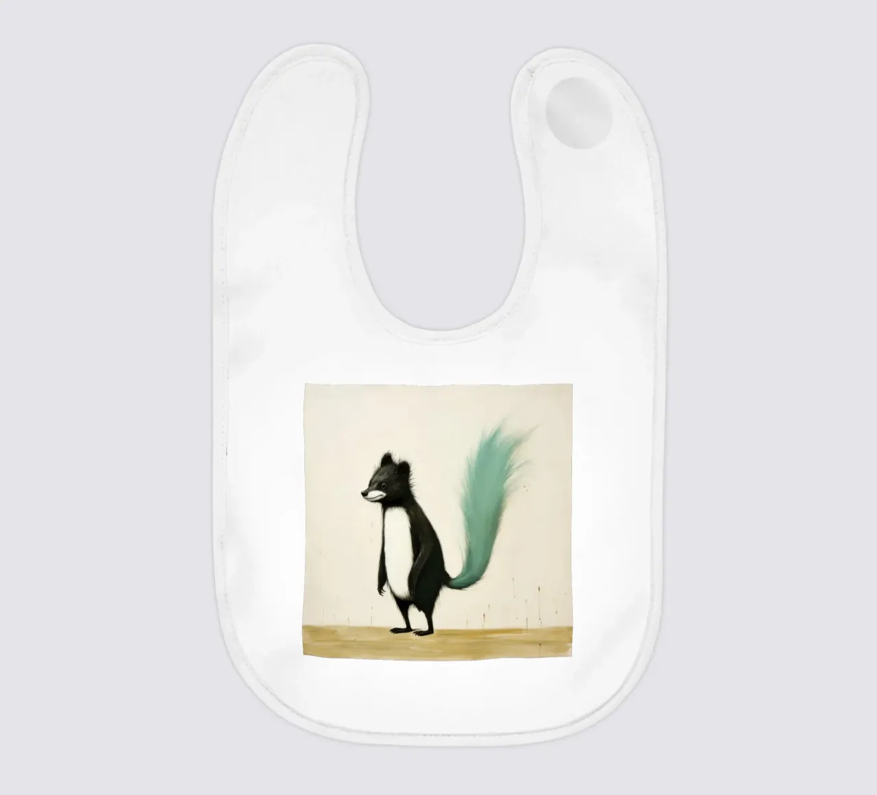Minimal Skunk 4 bavaglino da Minimal Animal Art
