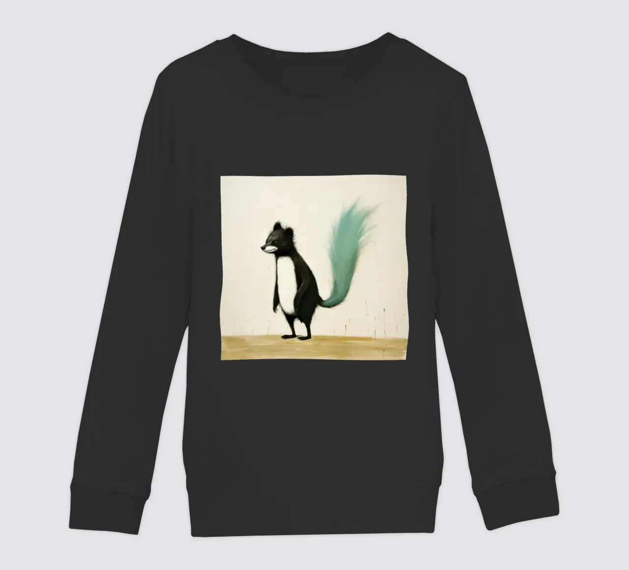 Minimal Skunk 4 felpa bambino da Minimal Animal Art