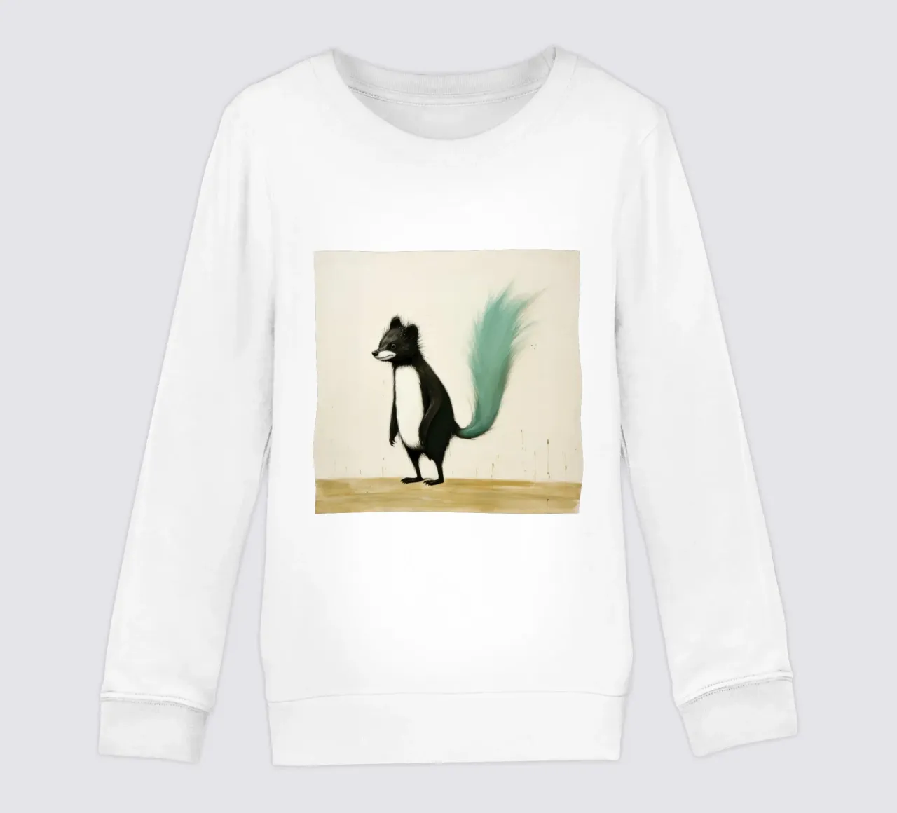 Minimal Skunk 4 felpa bambino da Minimal Animal Art