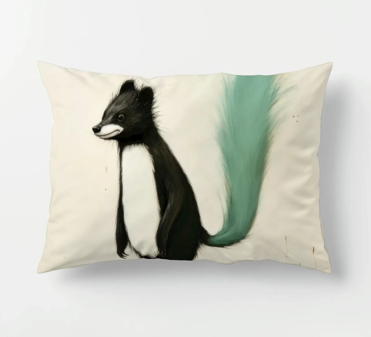 Minimal Skunk 4 cuscino da Minimal Animal Art