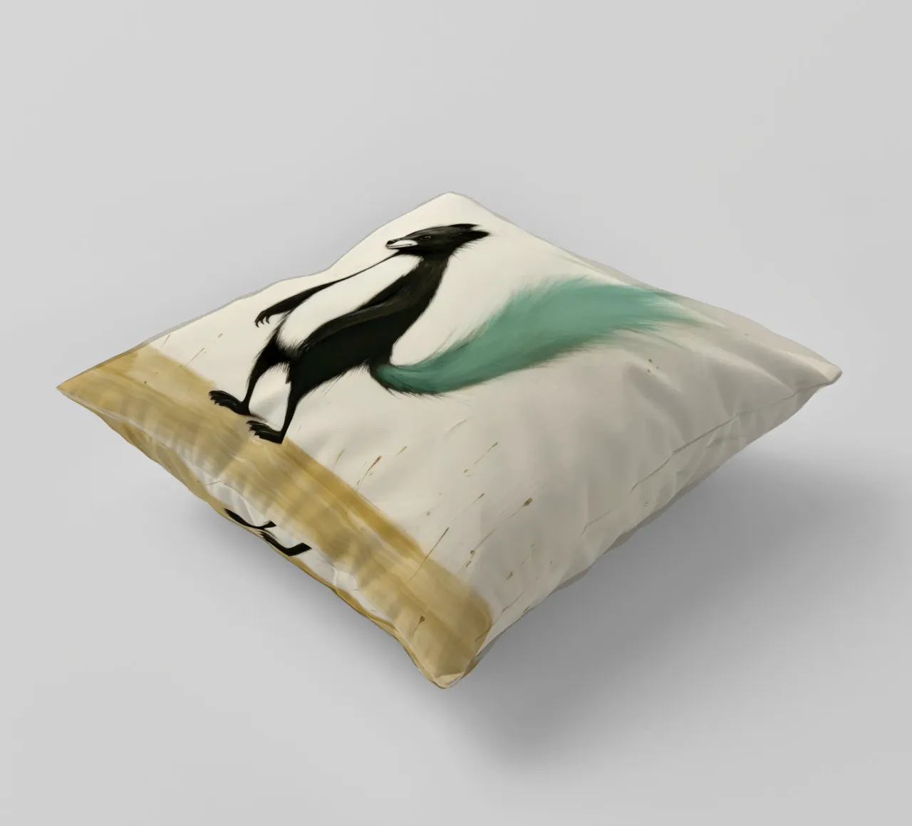 Minimal Skunk 4 cuscino da Minimal Animal Art
