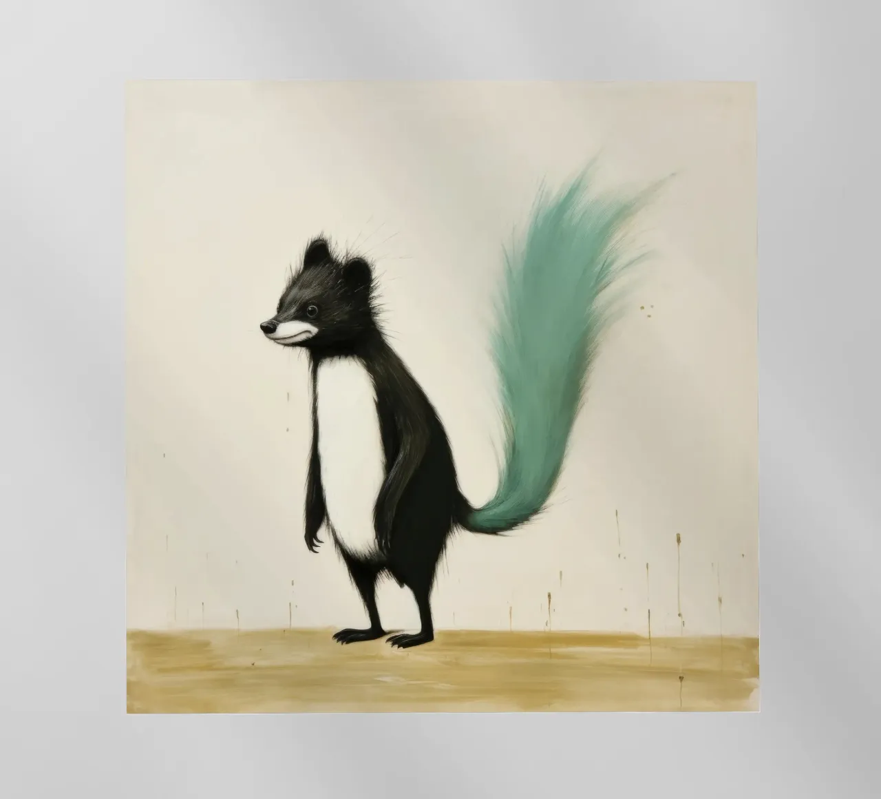 Minimal Skunk 4 pellicola backlit da Minimal Animal Art