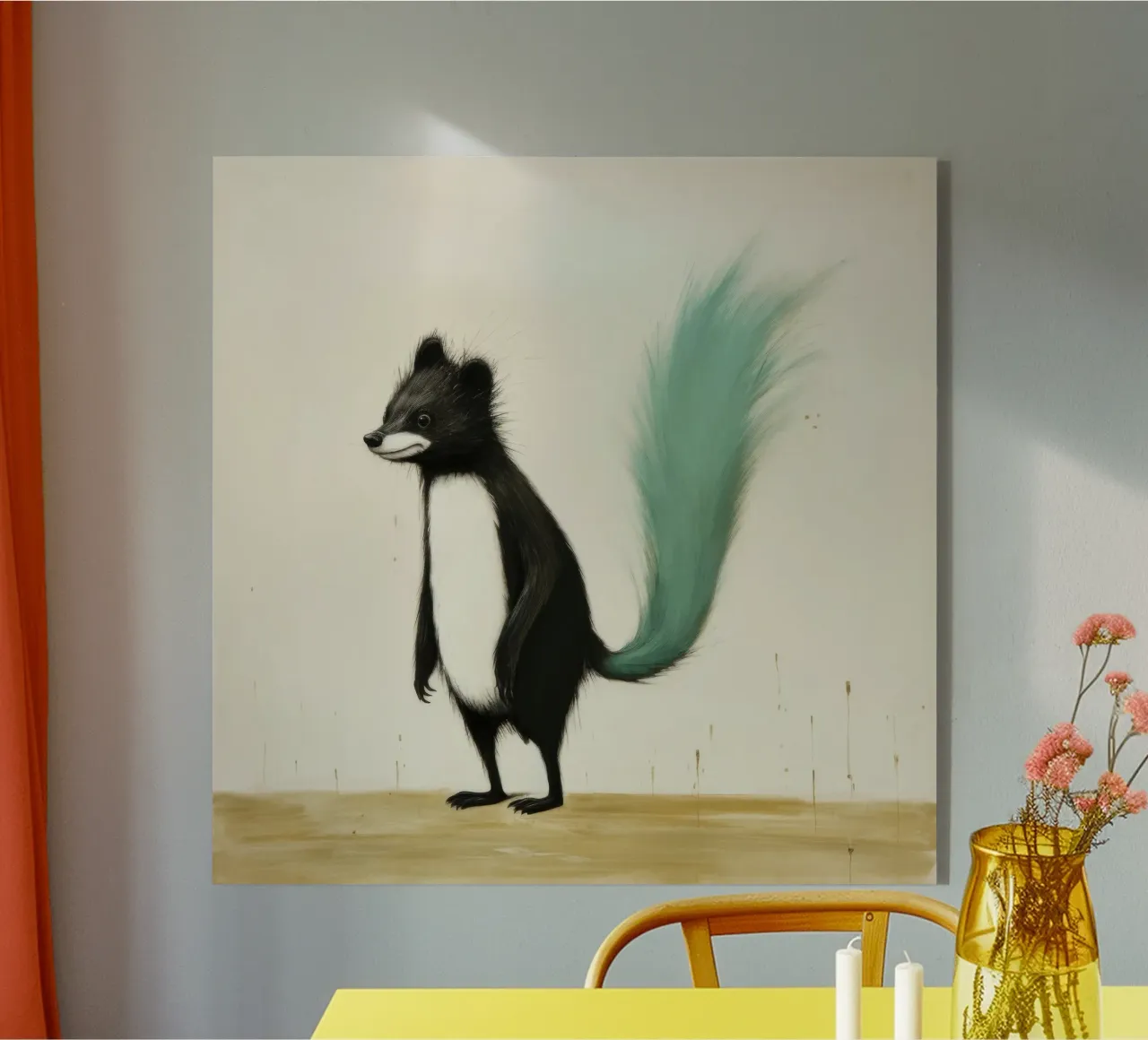Minimal Skunk 4 plexiglass da Minimal Animal Art