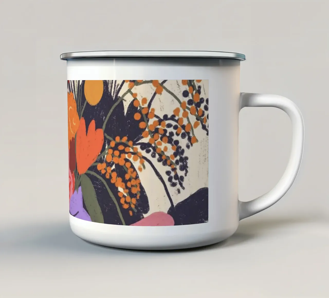 Flowers tazza in smalto da GigiRosado