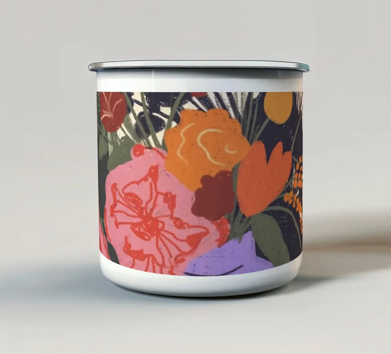 Flowers tazza in smalto da GigiRosado