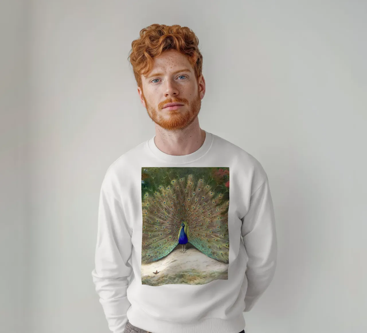 Peacock sweatshirt by apoloprints