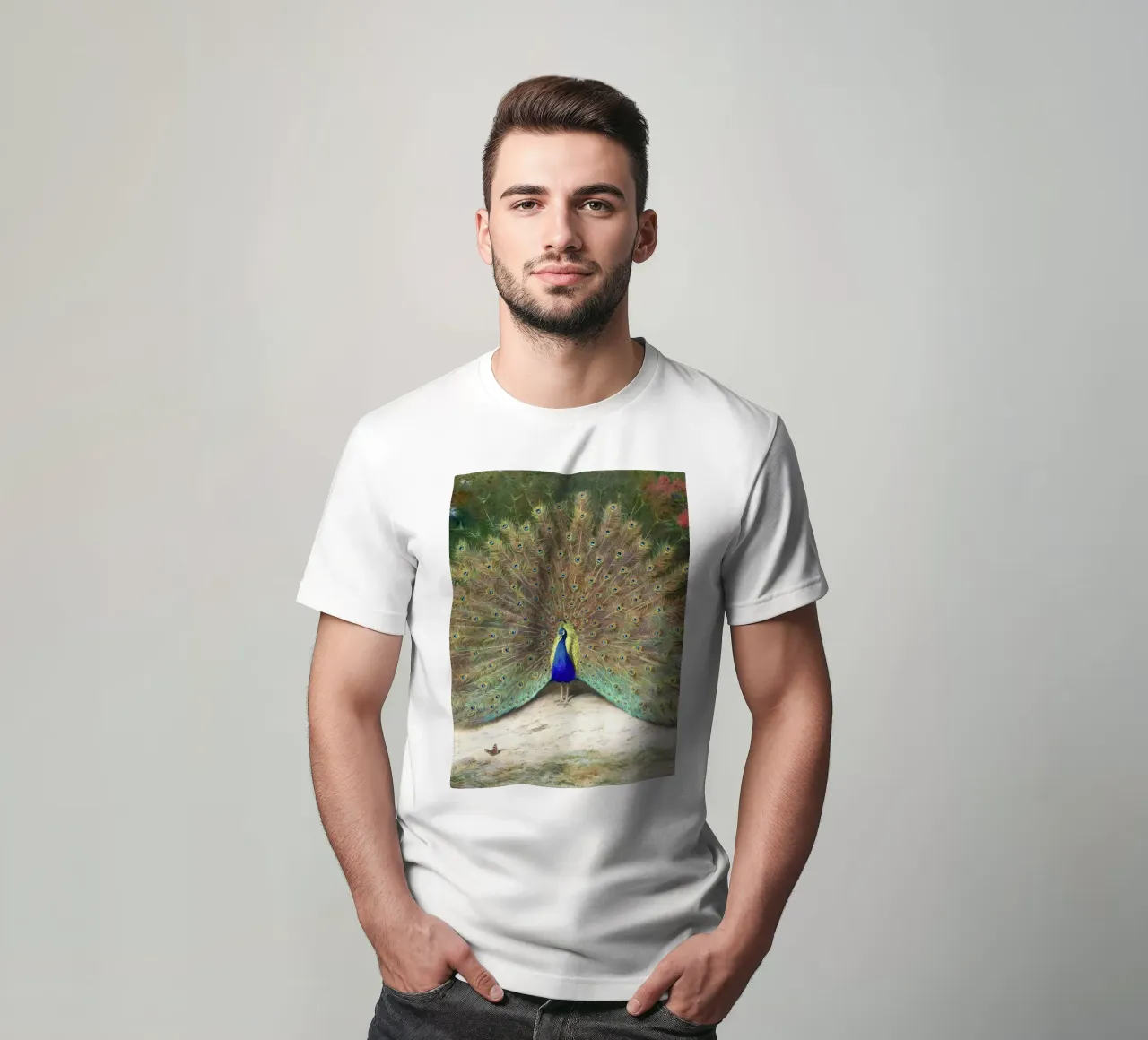 Peacock t-shirt da apoloprints