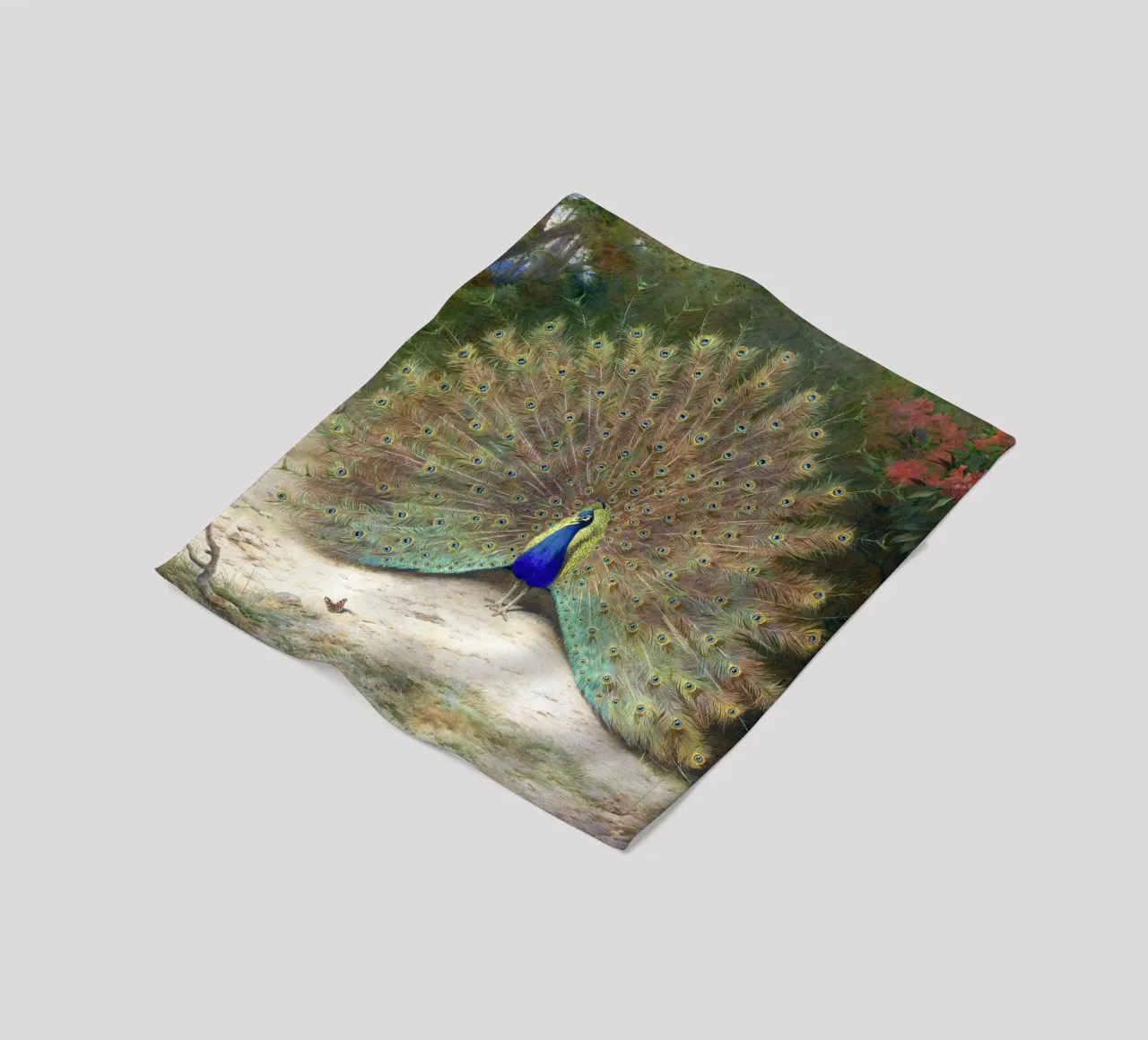 Peacock coperta in pile da apoloprints