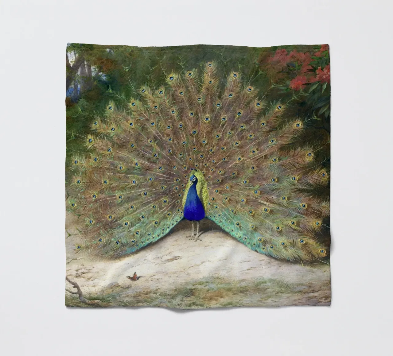 Peacock coperta in pile da apoloprints
