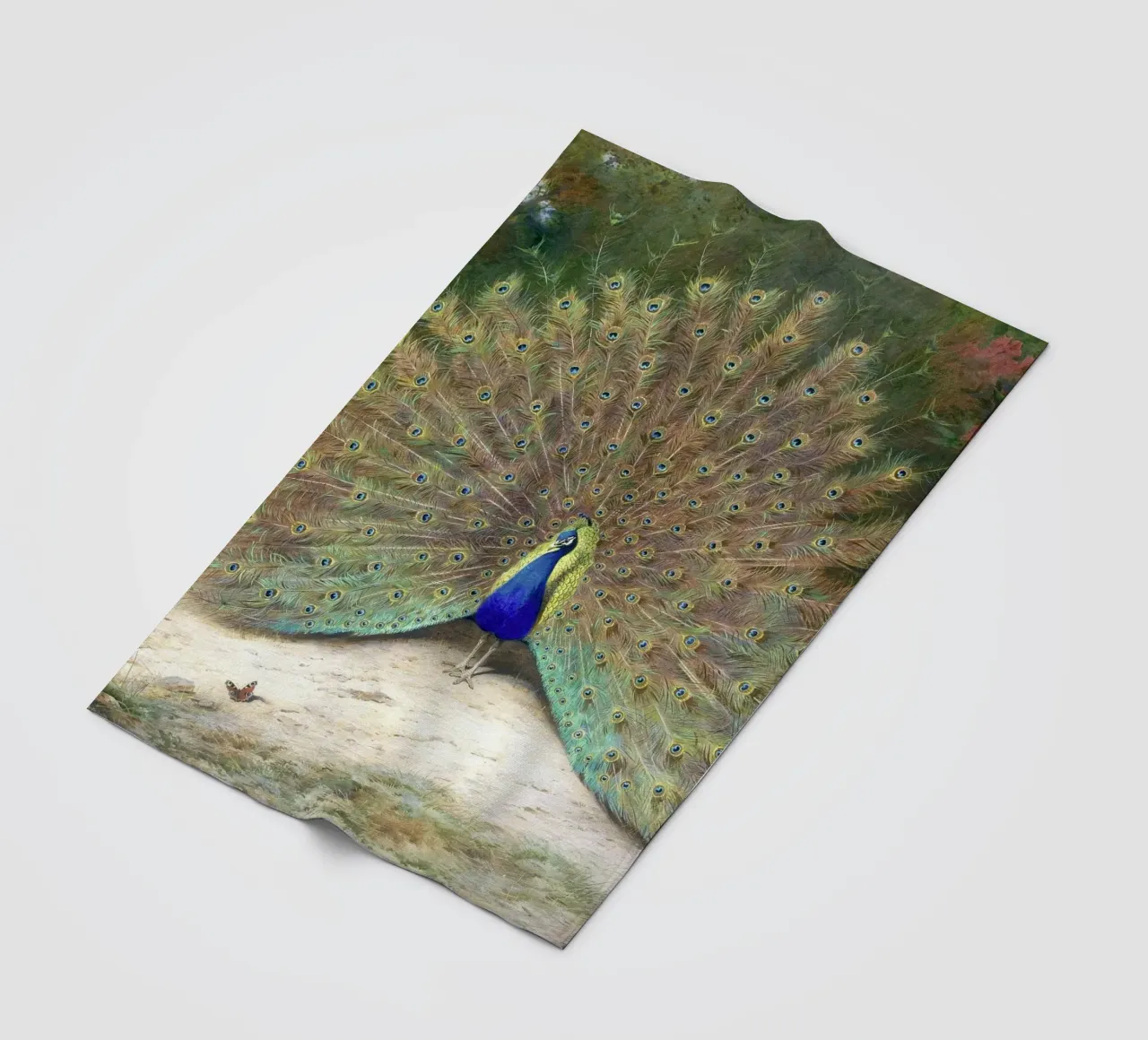 Peacock coperta in pile da apoloprints