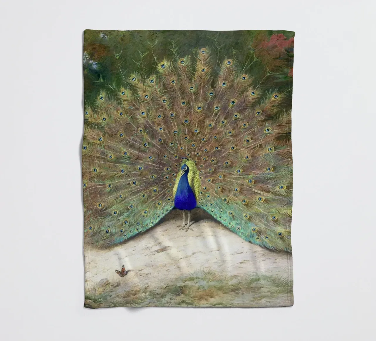 Peacock coperta in pile da apoloprints