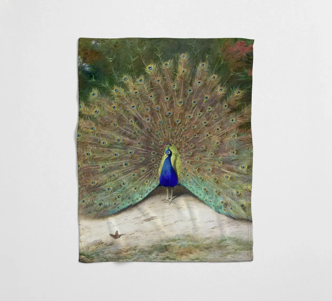 Peacock coperta in pile da apoloprints
