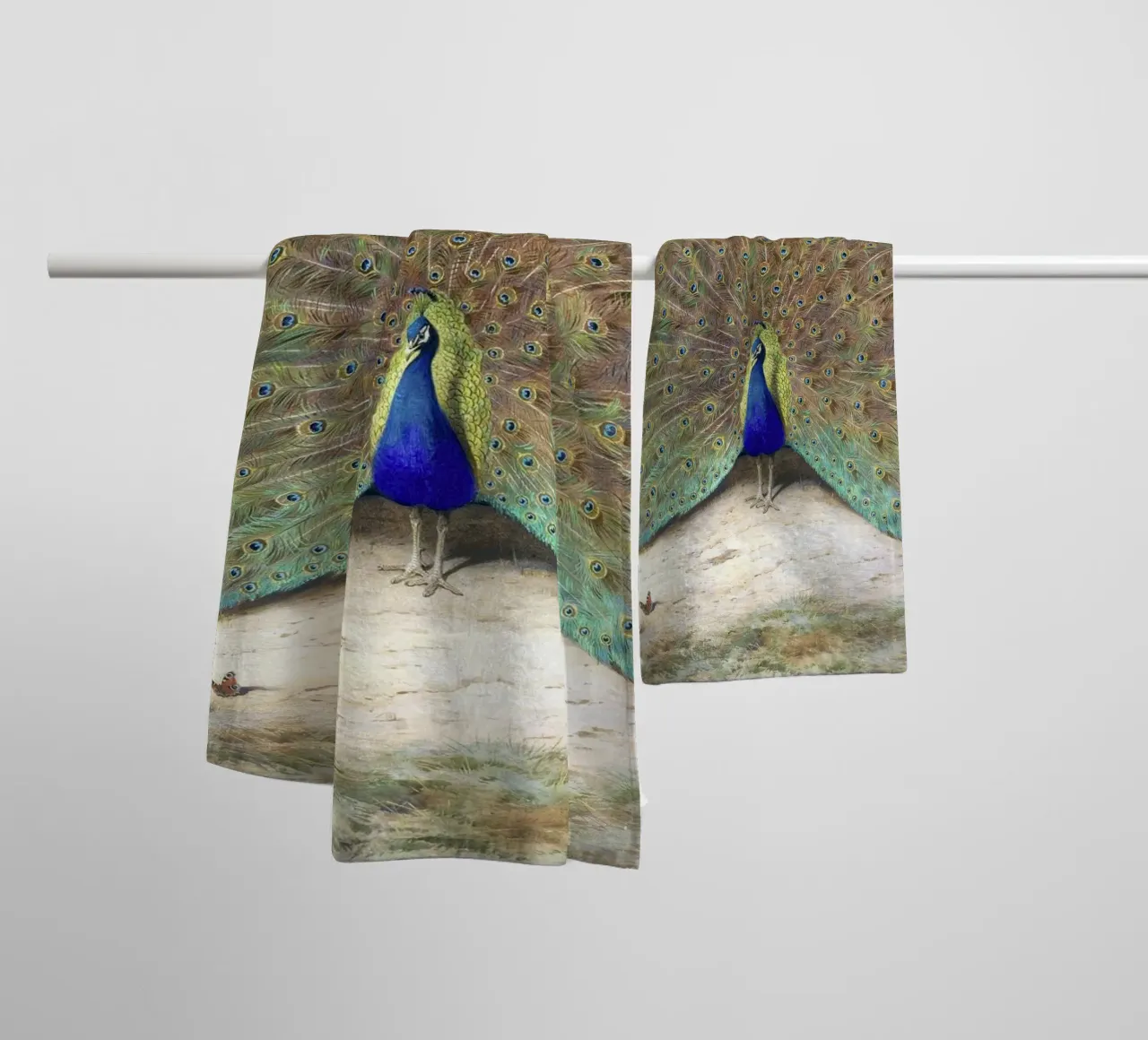 Peacock asciugamano da bagno da apoloprints