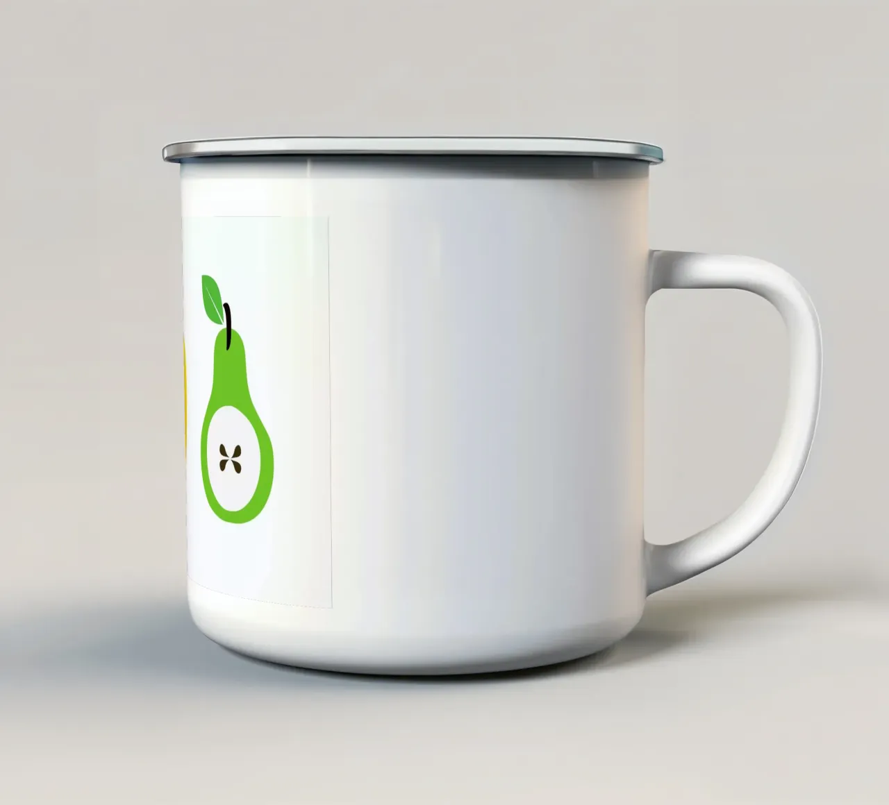The Apple And Pear Poster tazza in smalto da And I Love You She Said