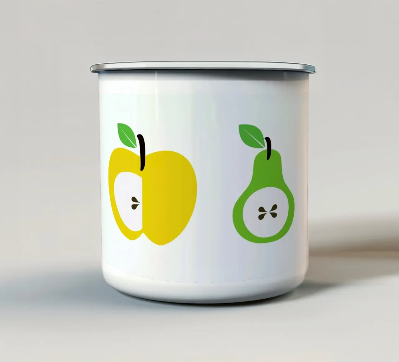 The Apple And Pear Poster tazza in smalto da And I Love You She Said