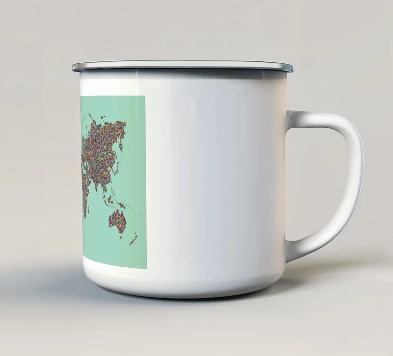 Slum World tazza in smalto da Ninhol