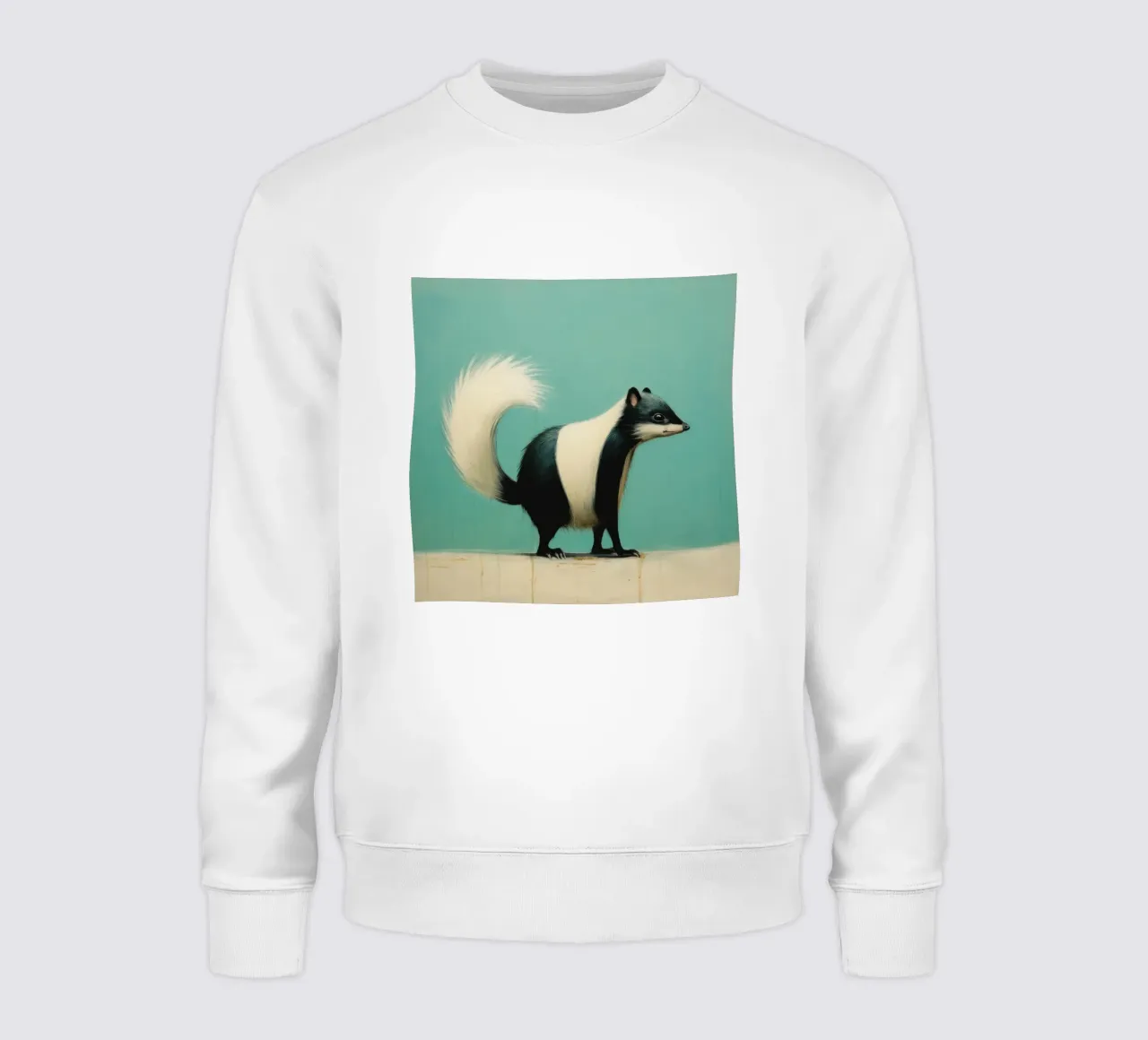Minimal Skunk 1 felpa da Minimal Animal Art