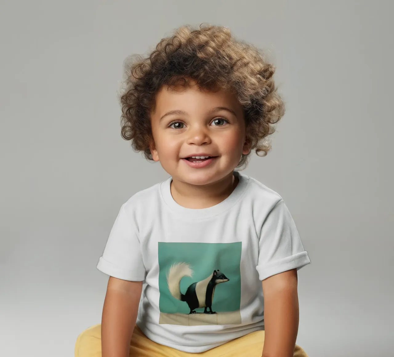 Minimal Skunk 1 maglietta neonato da Minimal Animal Art