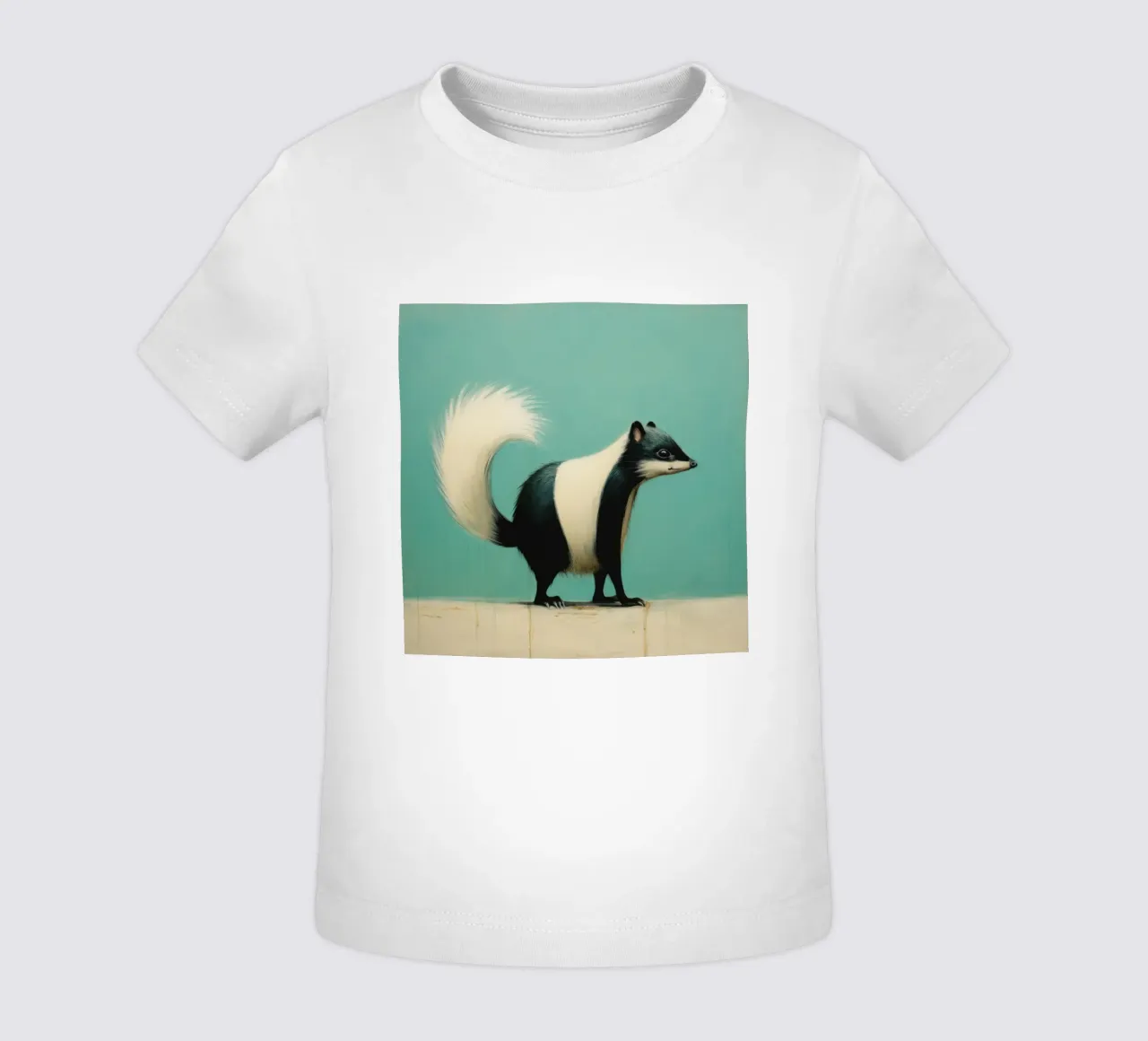 Minimal Skunk 1 maglietta neonato da Minimal Animal Art