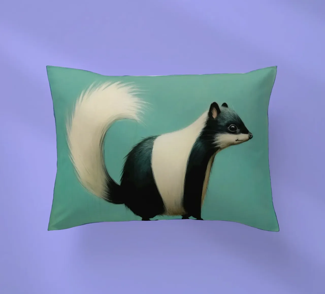 Minimal Skunk 1 cuscino da Minimal Animal Art
