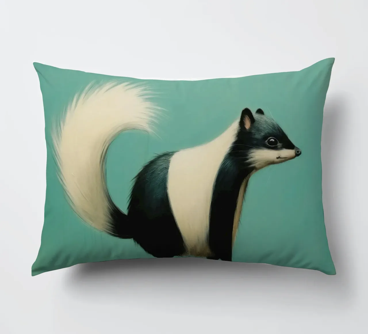 Minimal Skunk 1 cuscino da Minimal Animal Art