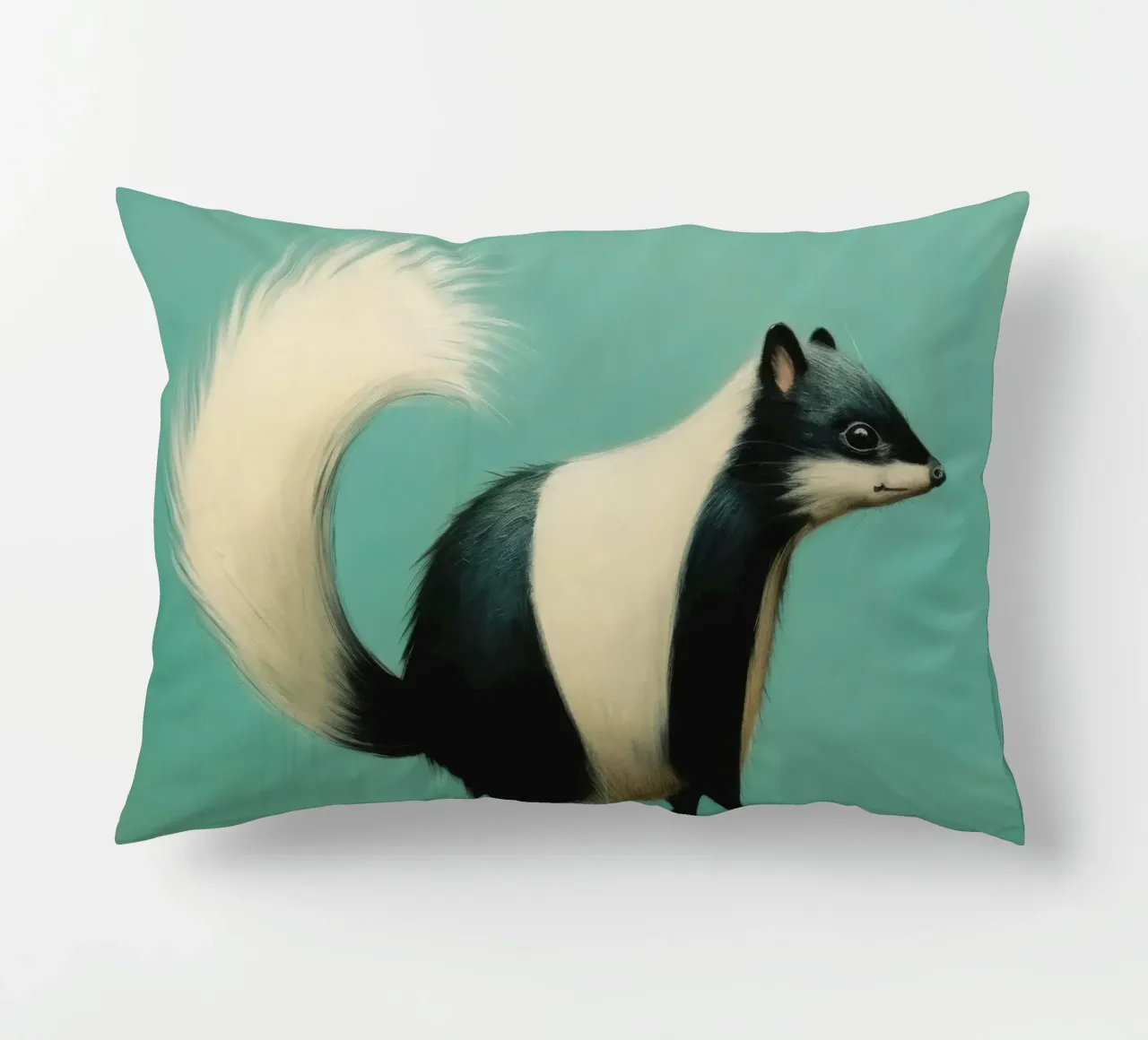 Minimal Skunk 1 cuscino da Minimal Animal Art