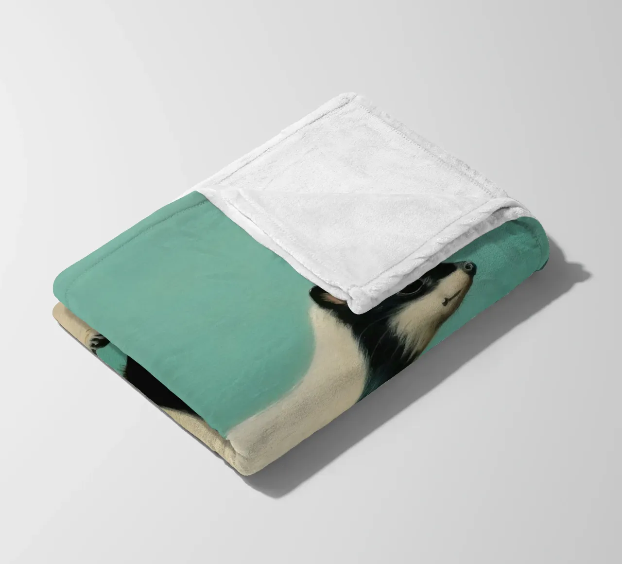 Minimal Skunk 1 coperta in pile da Minimal Animal Art