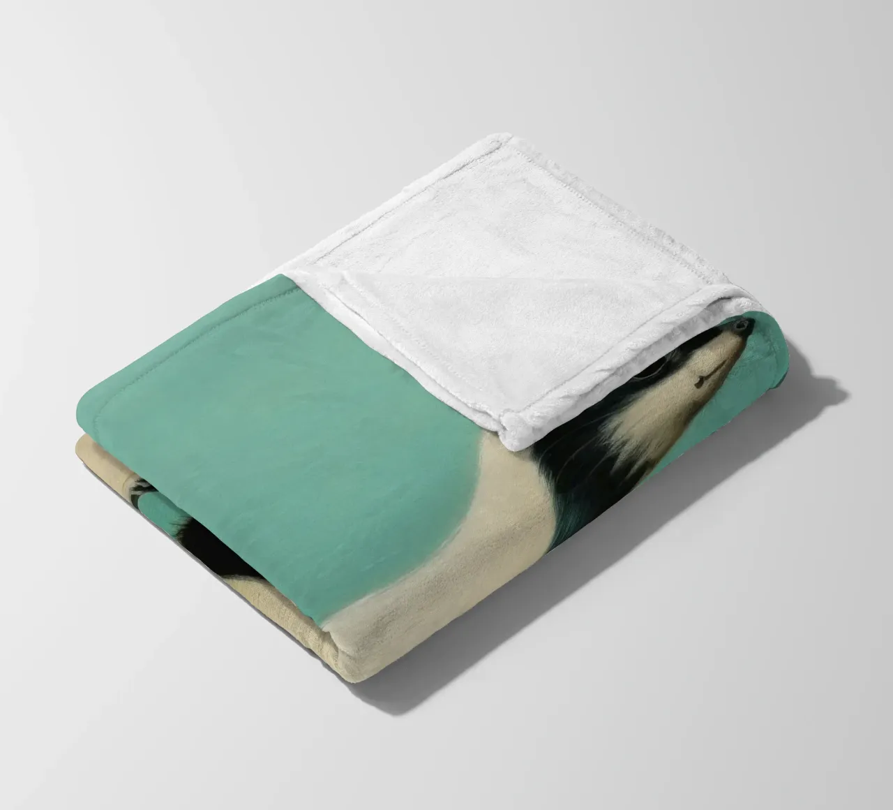 Minimal Skunk 1 coperta in pile da Minimal Animal Art