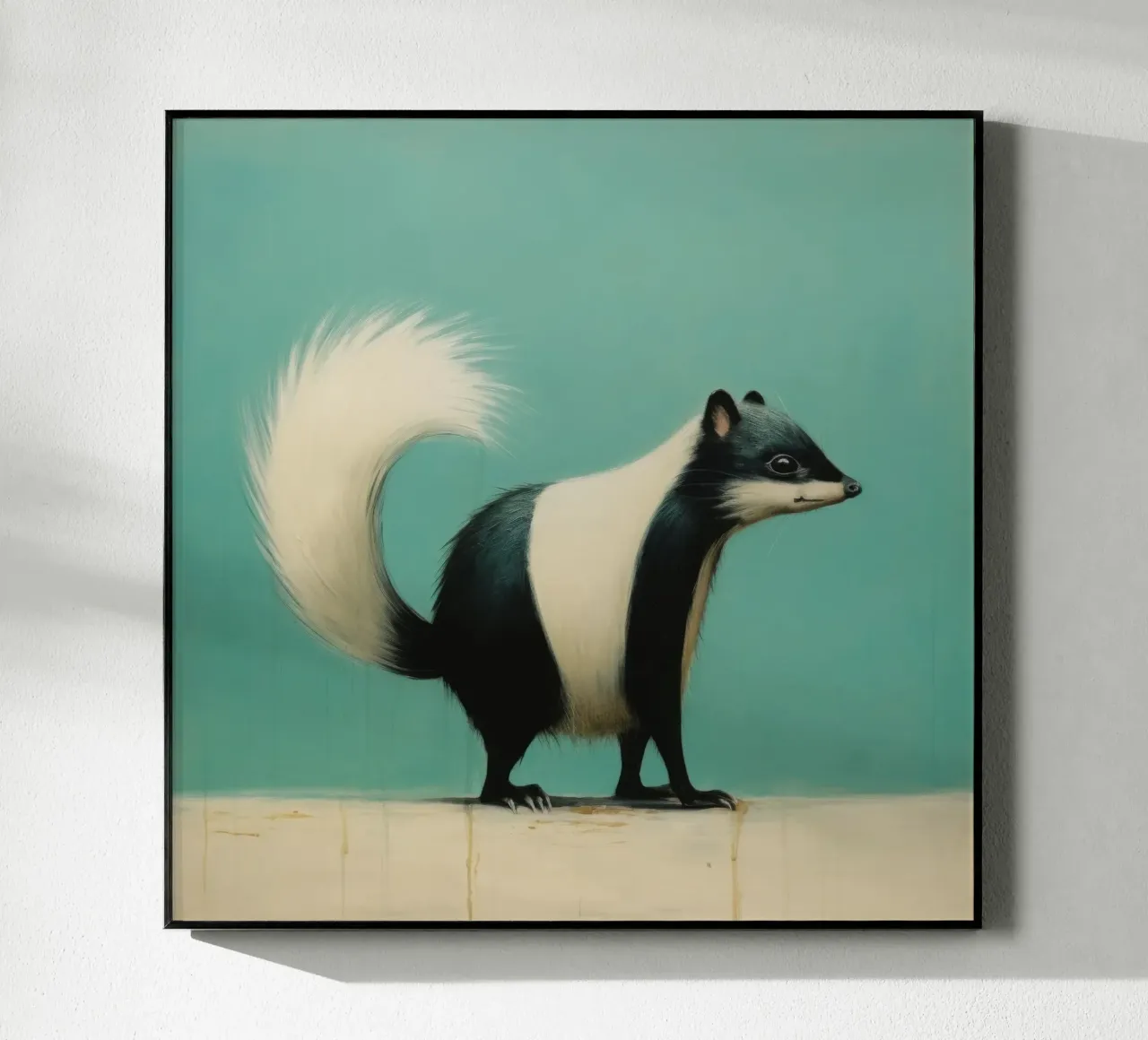 Minimal Skunk 1 plexiglass da Minimal Animal Art