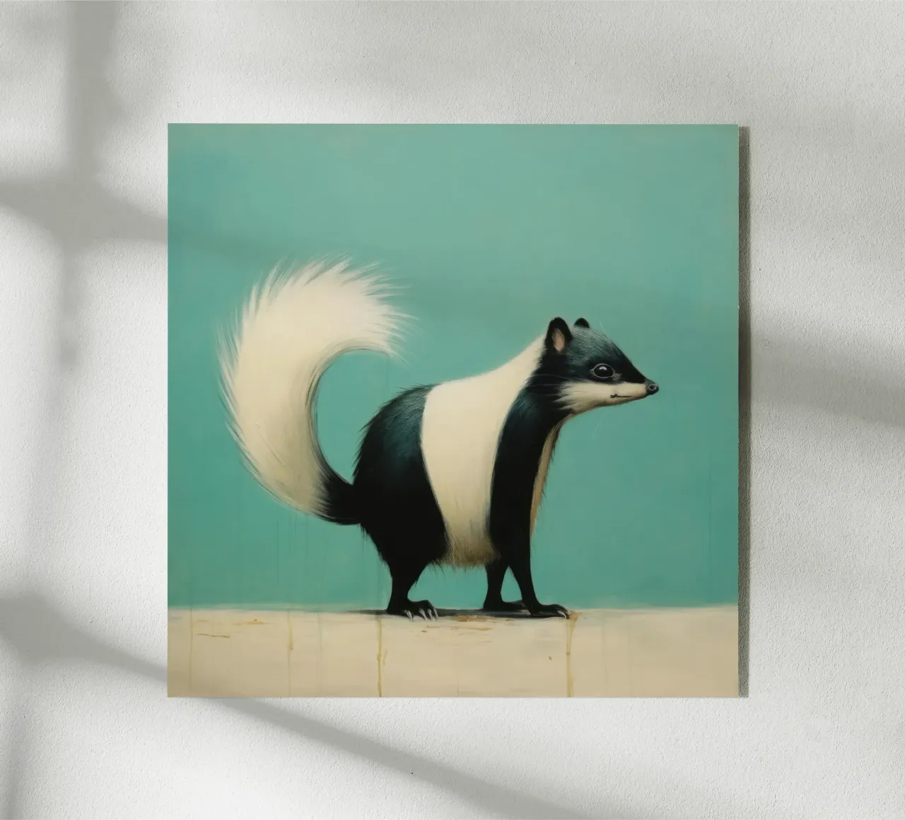 Minimal Skunk 1 plexiglass da Minimal Animal Art