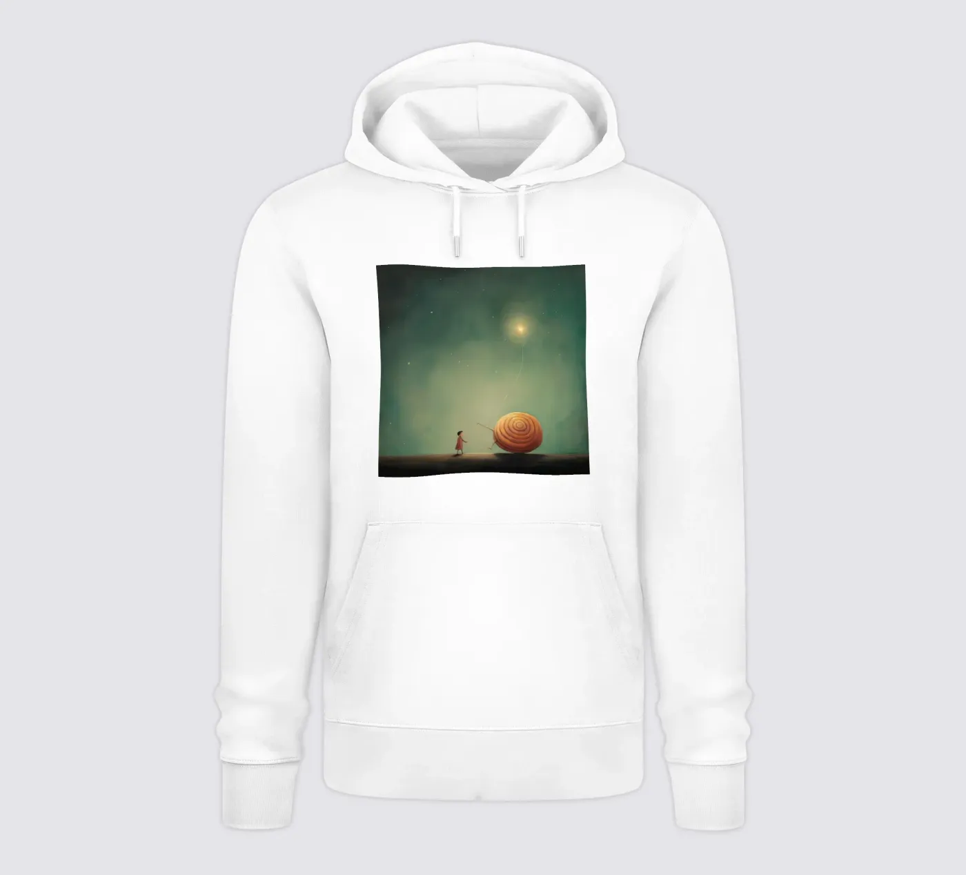Minimal Snail felpa con cappuccio da Minimal Animal Art