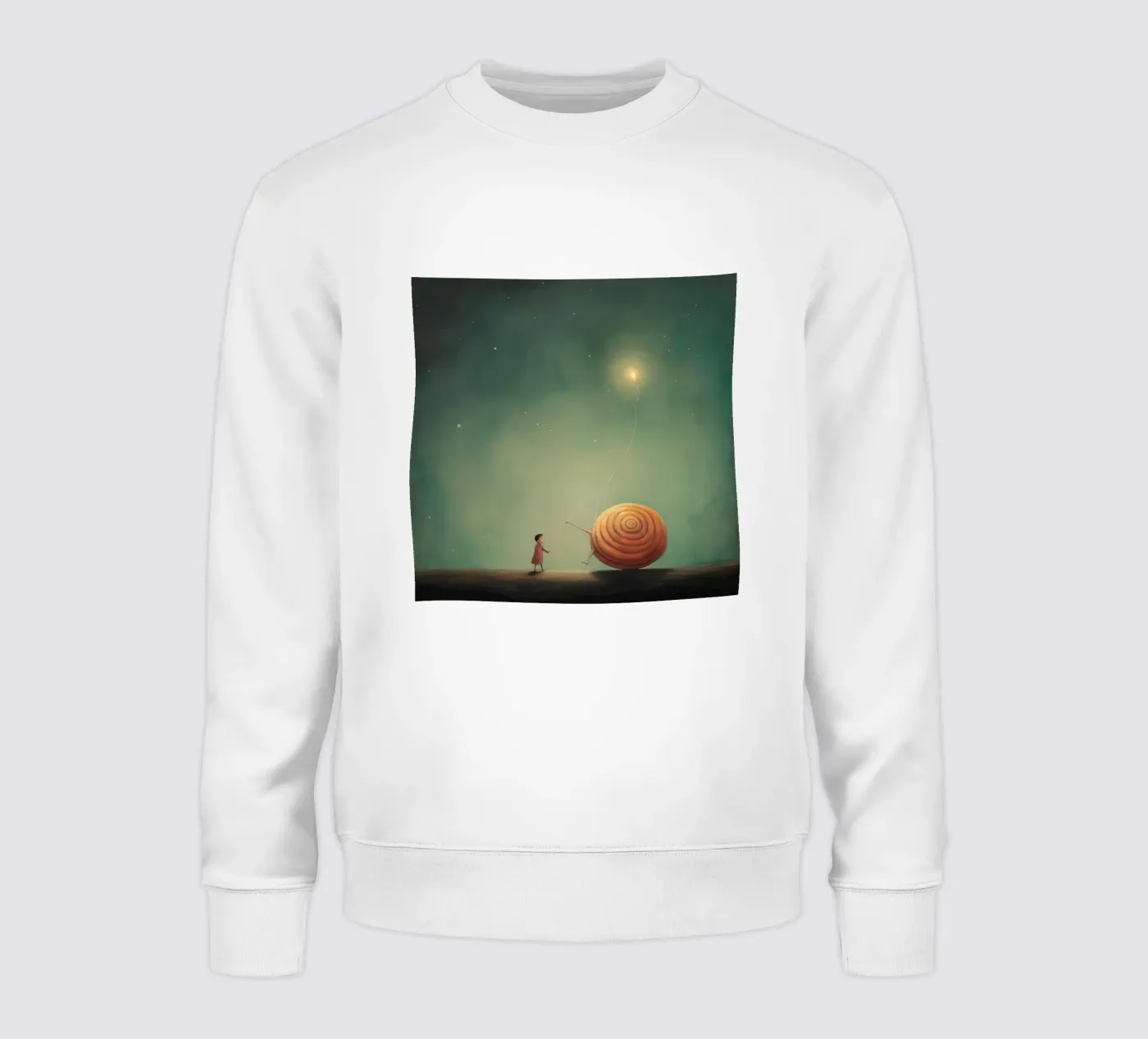 Minimale Schnecke Sweatshirt von Minimal Animal Art