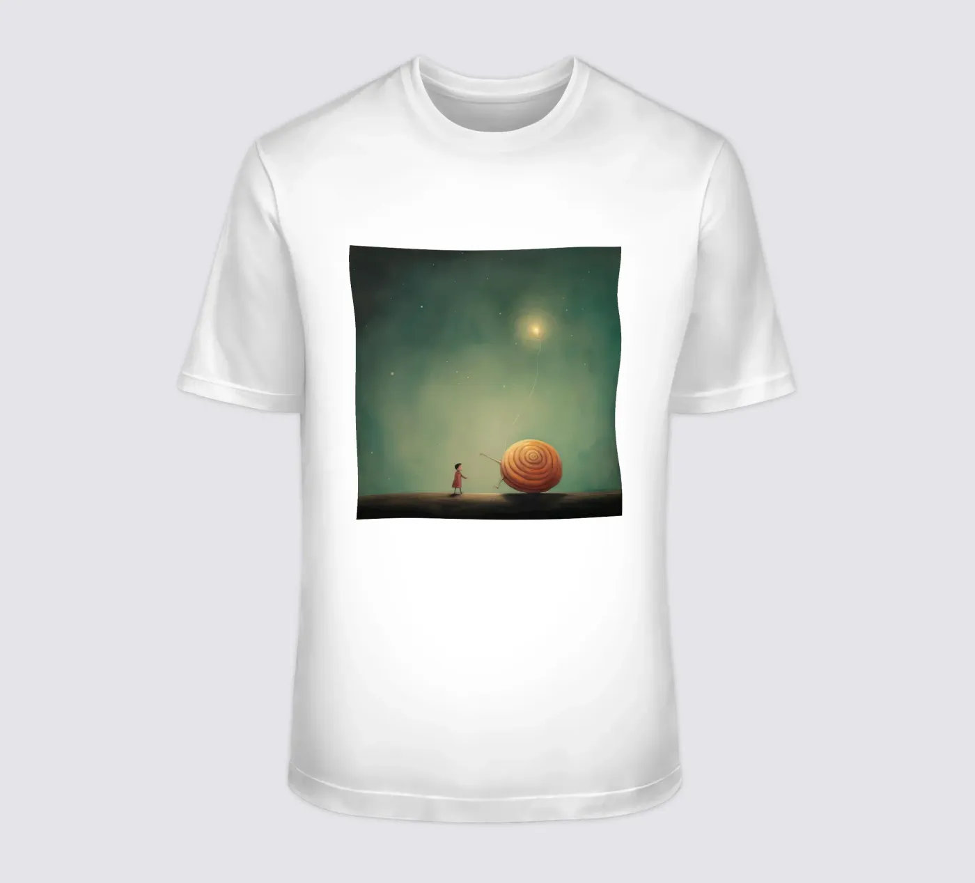 Minimal Snail t-shirt da Minimal Animal Art